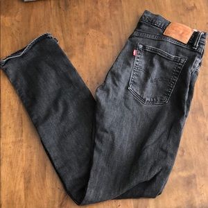 Levi Slim Straight Black Wash Jeans